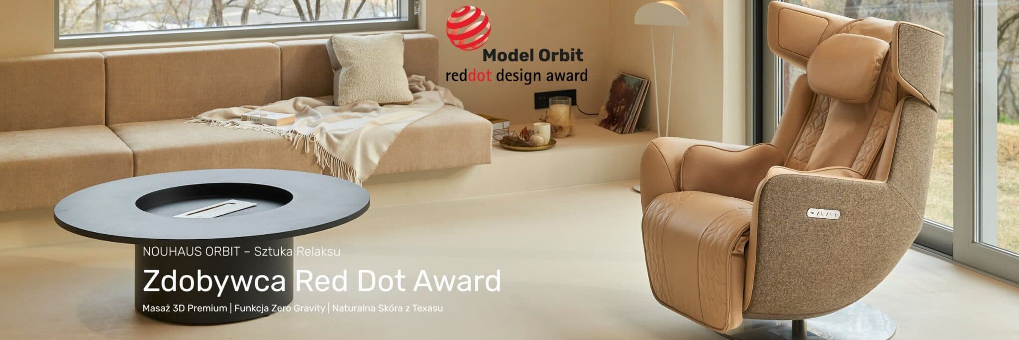 Nouhaus Orbit — fotel masujący